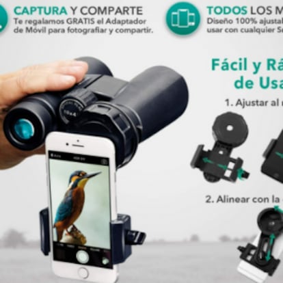 Con zoom potente