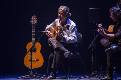 Riqueni, en su concierto en el Flamenco on Fire, en Pamplona.