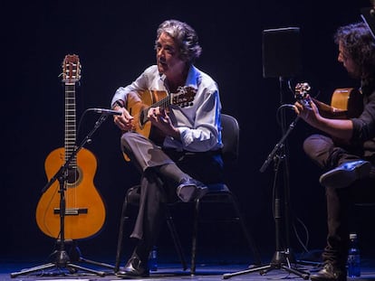 Riqueni, en su concierto en el Flamenco on Fire, en Pamplona.