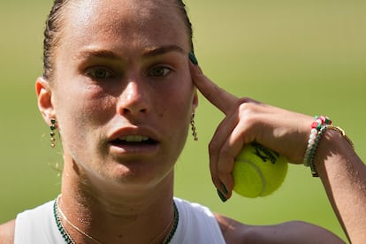 Sabalenka, en un instante del partido.