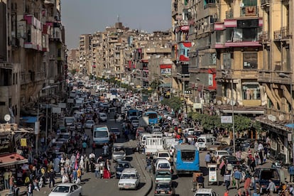 Una de las calles principales de El Cairo, en una imagen de abril de 2020.