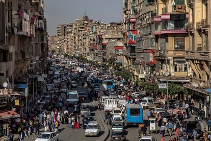 Una de las calles principales de El Cairo, en una imagen de abril de 2020.