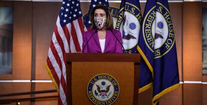 La presidenta de la Cámara de Representantes de EE UU, Nancy Pelosi.