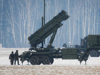 Batería de misiles Patriot desplegada en el aeropuerto de Varosvia (Polonia) en febrero del año pasado.