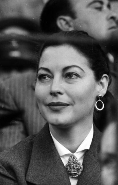 La actriz Ava Gardner, en la Maestranza.