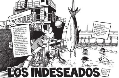 Primera página de uno de los reportajes de Joe Sacco.