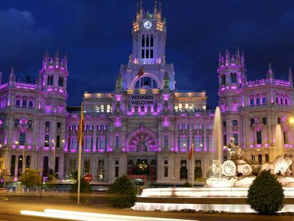 El Palacio de Cibeles de Madrid, sede del Ayuntamiento de la capital.