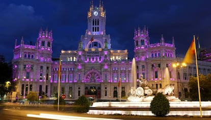 El Palacio de Cibeles de Madrid, sede del Ayuntamiento de la capital.