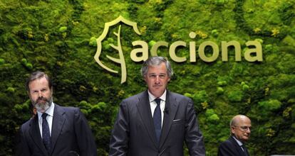 José Manuel Entrecanales, presidente de Acciona, durante la junta de accionistas