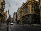 Streets is pictured almost empty  amid the coronavirus disease (COVID-19) outbreak, in Madrid, Spain March 31, 2020