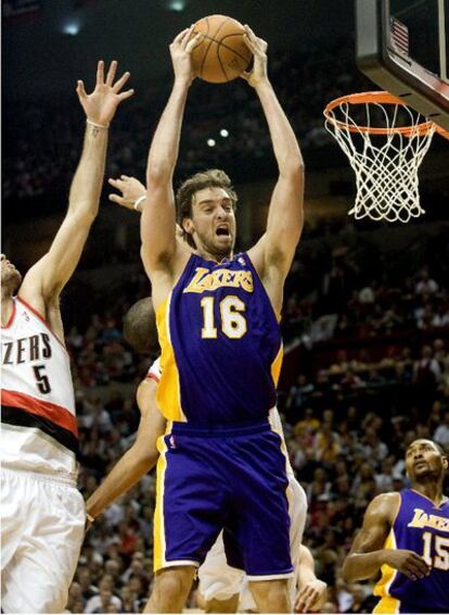 Partido de la NBA que ha enfrentado a los Portland Trail Blazers y a Los Ángeles Lakers