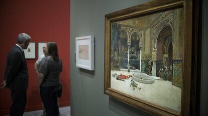 'La matanza de los Abencerrajes', obra de Mariano Fortuny, en el Caixafórum de Sevilla.