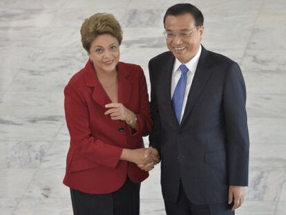 Rousseff y Li este martes en el palacio presidencia el Brasilia. 