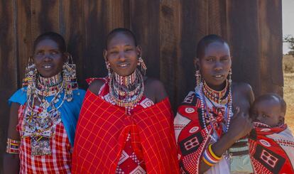Mujeres masái en Kenia.