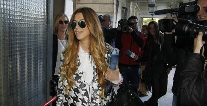 La diseñadora Juana Martín en los juzgados de Sevilla en 2014.
