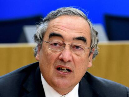 El presidente de CEOE, Juan Rosell,