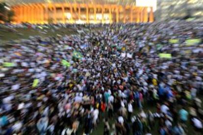 Protestas en Brasilia en junio pasado.