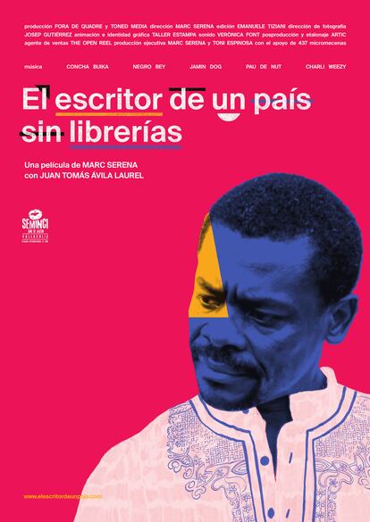 Cartel del documental ‘El escritor de un país sin librerías’.