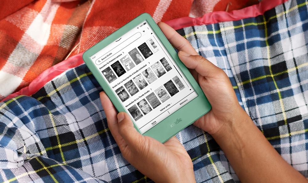 Kindle de Amazon de color verde