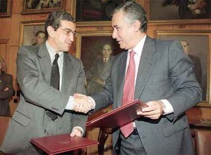 Braulio Medel y Javier Arenas, en una foto de archivo.