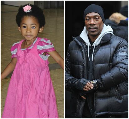 Eddie Murphy fue pareja de Melanie Brown. El romance duró poco, pero ella quedó embarazada. La artista aseguró desde un principio que él era el padre, el actor no negó. Más tarde una prueba de ADN confirmó lo que Brown aseguraba: Angel Iris era hija de Murphy.