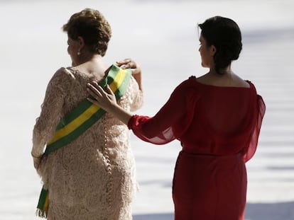 Dilma Rousseff e sua filha Paula.