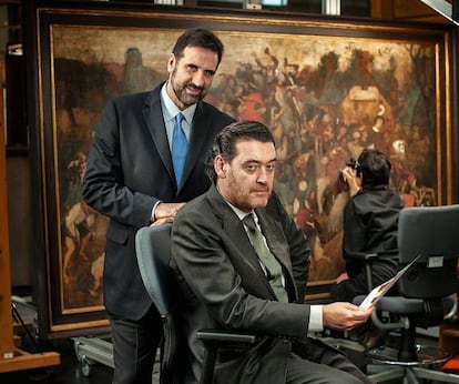 Finaldi, retratado en 2012 junto al director, Miguel Zugaza.