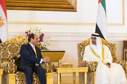 El mariscal Abdelfatá al Sisi durante su reciente visita a los Emiratos Árabes Unidos