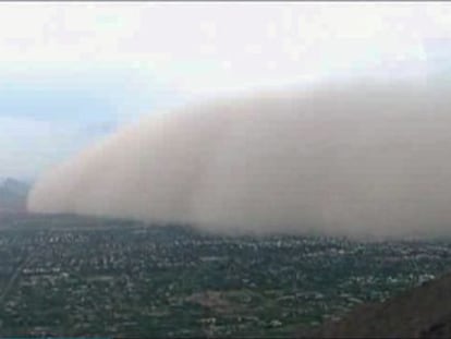 Tormenta de arena este viernes en Phoenix (Arizona) este viernes