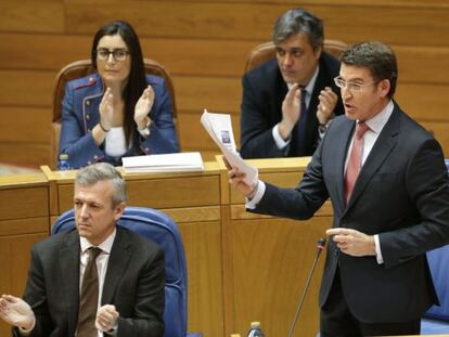 El presidente de la Xunta en el Parlamento
