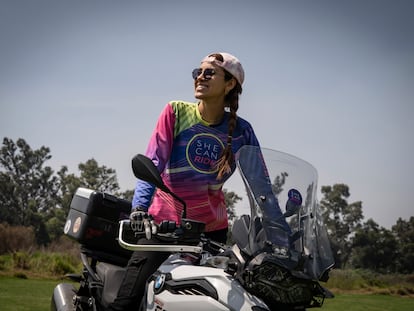 La fundadora de She Can Ride, Claudia Ovalle, en Ciudad de México