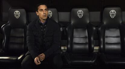 Gary Neville, entrenador del Valencia CF.