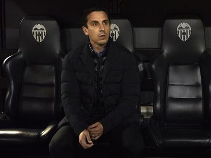 Gary Neville, entrenador del Valencia CF.