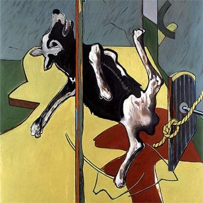 'Perro herido' (1973), de Juan Barjola.