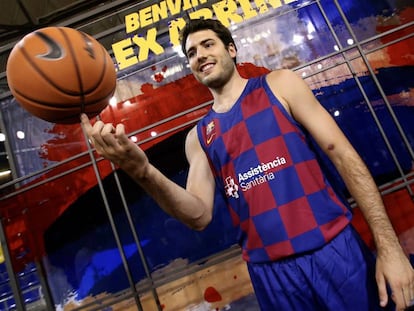 Álex Abrines, durnate su presentación.