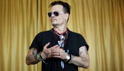 Johnny Depp, en Lisboa Portugal.