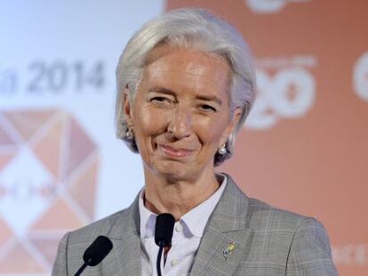 La directora del Fondo Monetario Internacional (FMI), Christine Lagarde, ayer en Sidney.