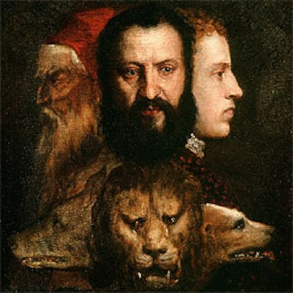 <i>Alegoría de la prudencia,</i> de Tiziano.