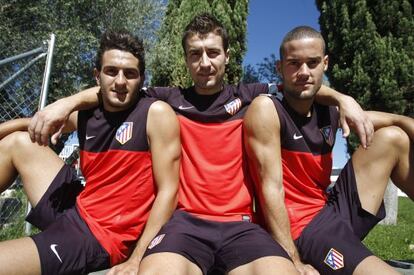 Koke, Gabi y Mario, canteranos del Atlético.