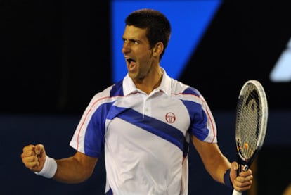 El tenista serbio Novak Djokovic durante el Abierto de Australia 2011, del que fue el ganador.