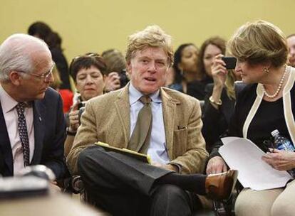 Robert Redford ayer en el Congreso de EE UU.