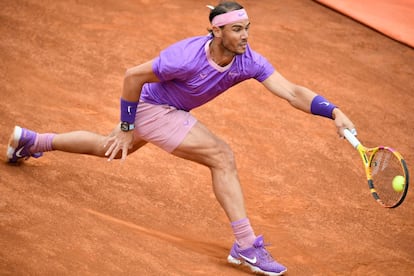 Rafael Nadal, durante la final ante Djokovic. En el cómputo general, el serbio gana al español por 29 a 28 en sus enfrentamientos directos.