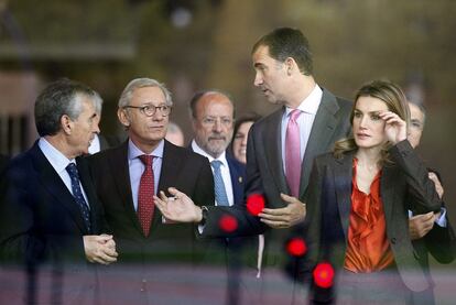 Los Príncipes, Ramón Jáuregui (izquierda) e Isak Andic, en el Congreso de la Empresa Familiar.