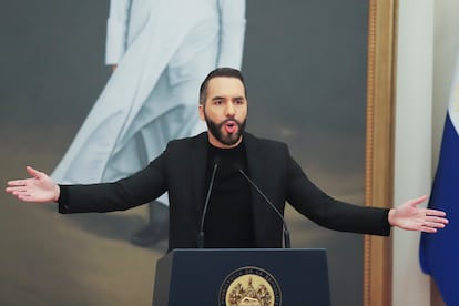 El presidente de El Salvador, Nayib Bukele. 