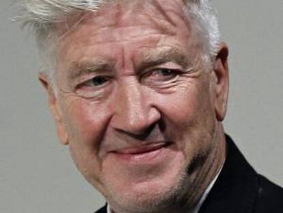 David Lynch durante la clase magistral en la escuela universitaria de artes y espectáculos TAI, la única que ha dado en su primera visita a España.