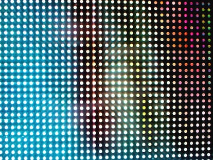 El pixelado es la pantalla con visillos