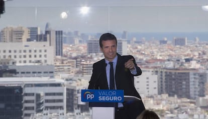 Pablo Casado el passat dia 8 a Barcelona.