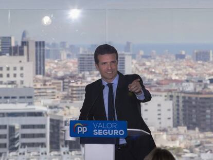 Pablo Casado el passat dia 8 a Barcelona.