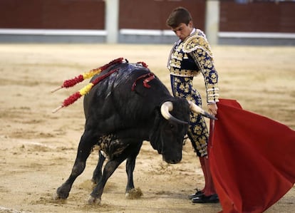 GEl novillero Pablo Atienza en Las Ventas.