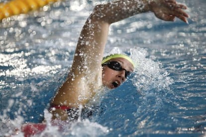 Mireia Belmonte, en la prueba del viernes en Castell&oacute;n.